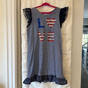 America Love Sequin Striped Pajamas 6